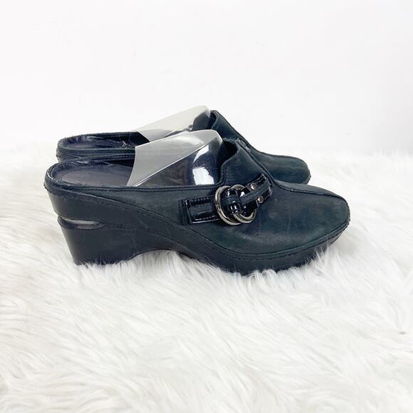Cole Haan G Series 8 B Womens Black Leather Slide Comfort Clogs - Picture 2 of 8